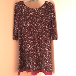 Purple floral dress from Pull&Bear